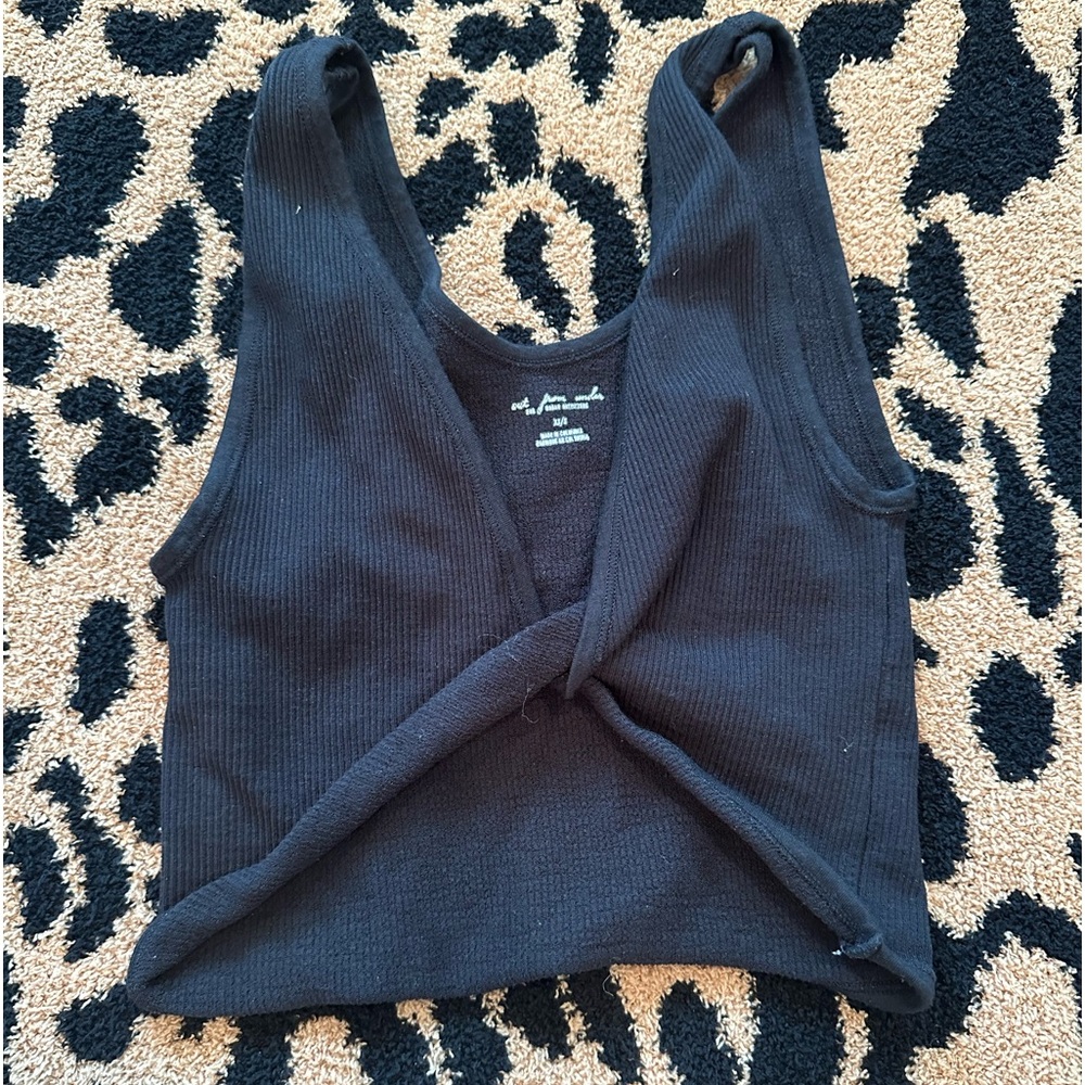 Black cross tank top size: XS/S, URBAN OUTFITTERS